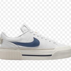 Nike Women’s White and Navy Sneakers